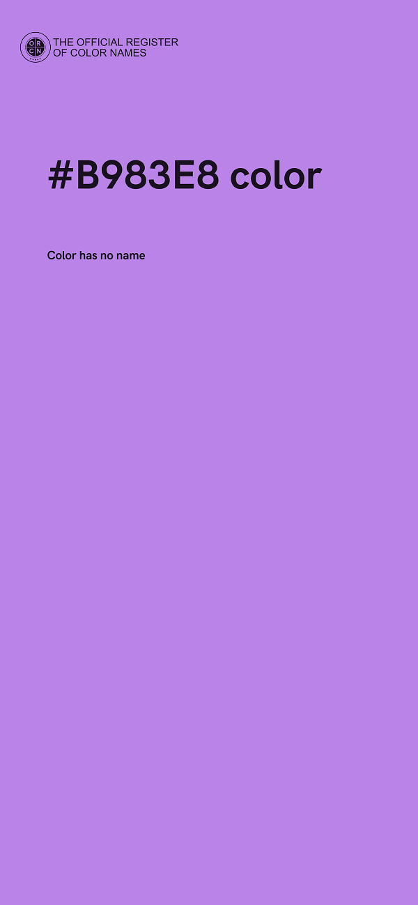 #B983E8 color image