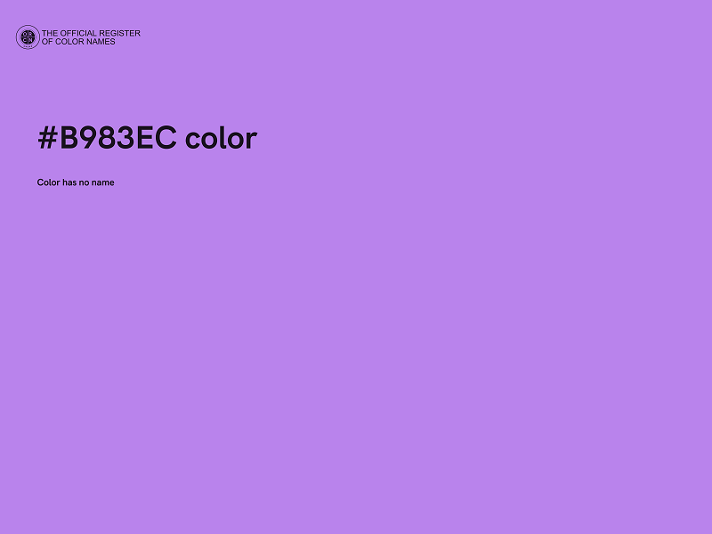 #B983EC color image