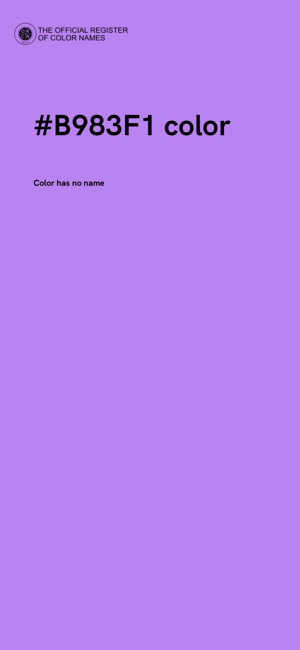 #B983F1 color image