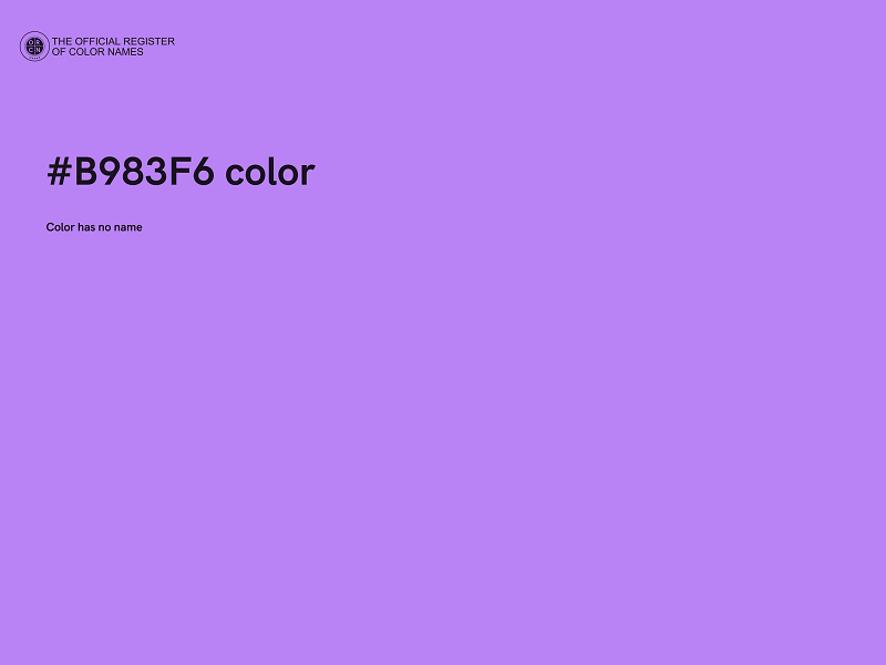 #B983F6 color image