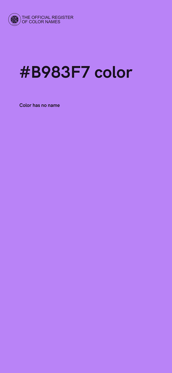 #B983F7 color image