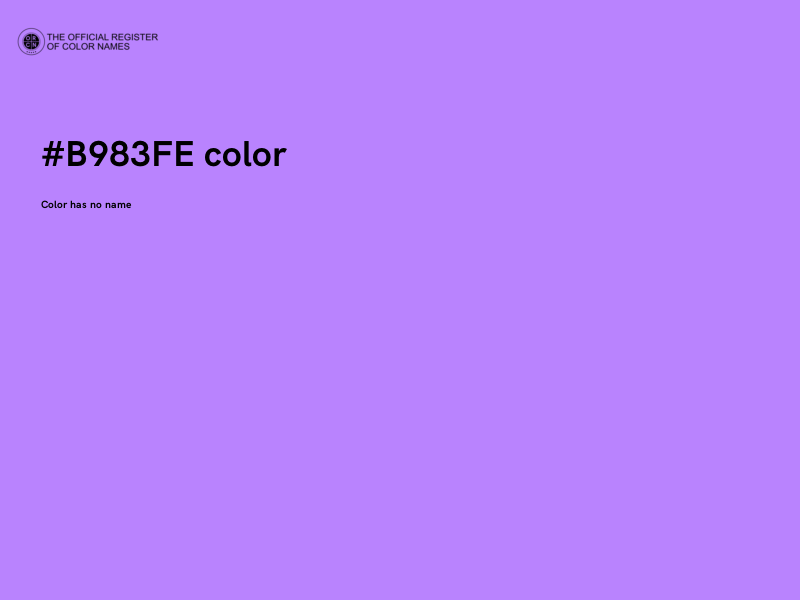 #B983FE color image