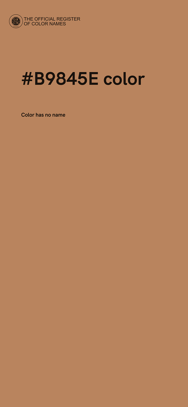 #B9845E color image