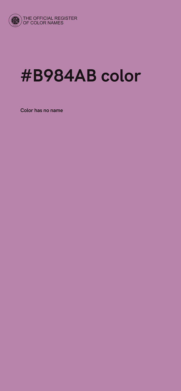 #B984AB color image