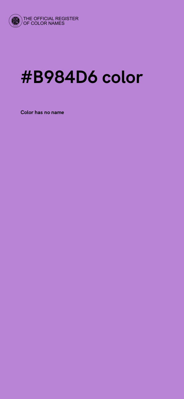 #B984D6 color image