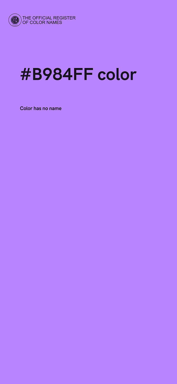 #B984FF color image