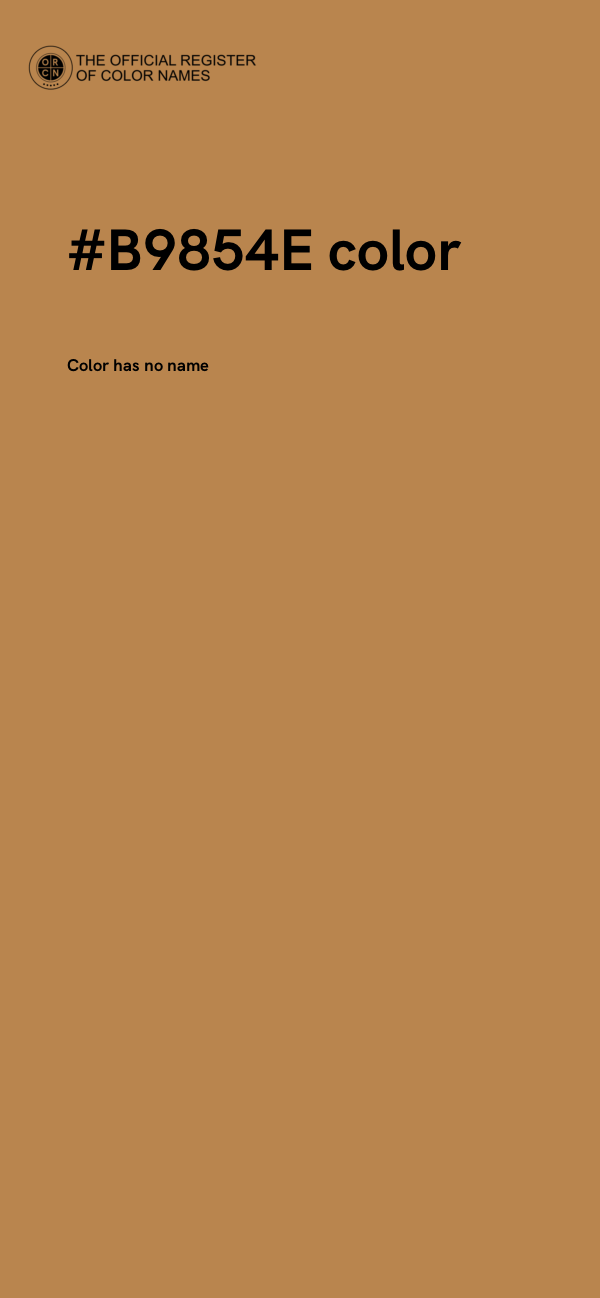 #B9854E color image