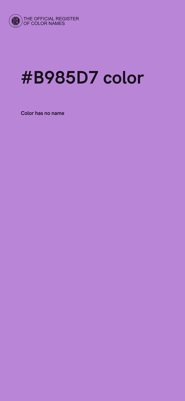 #B985D7 color image