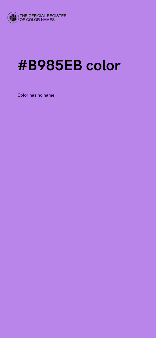 #B985EB color image