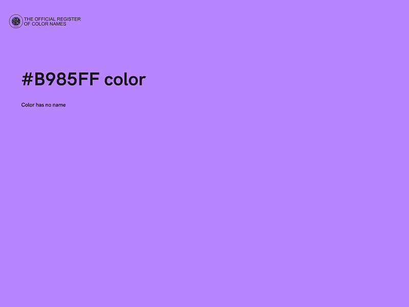 #B985FF color image