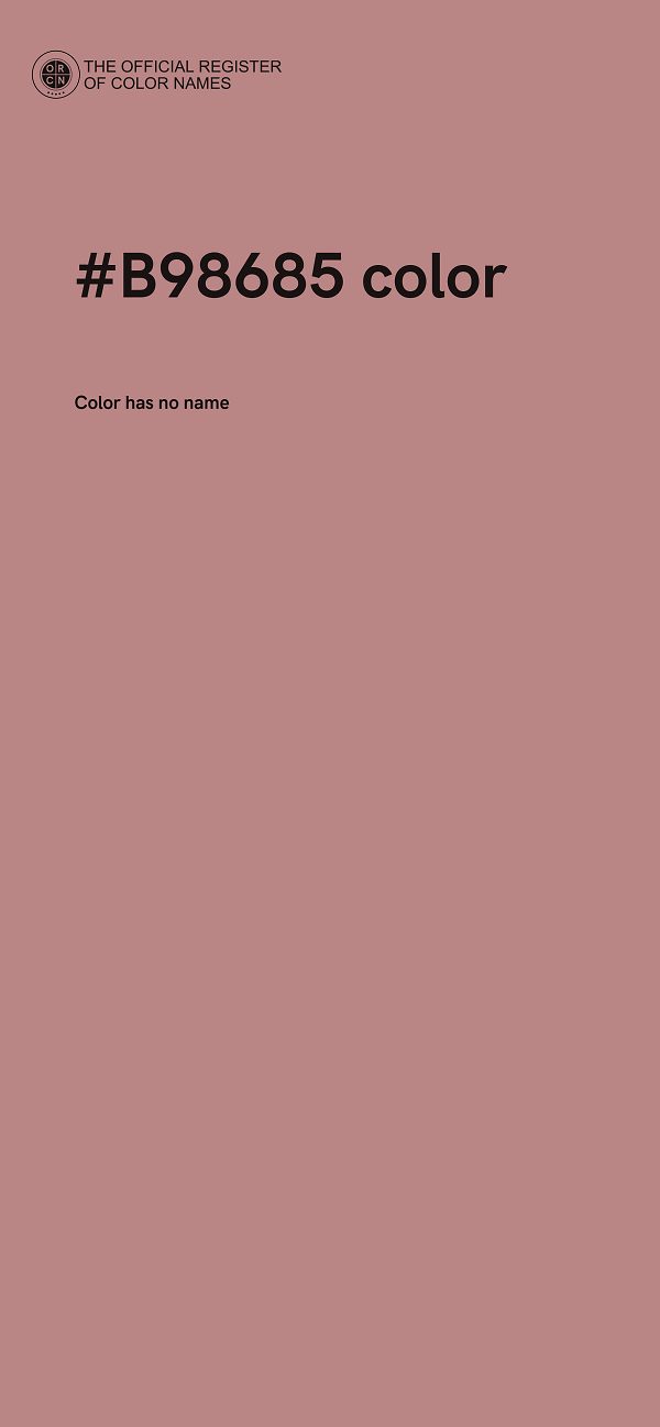 #B98685 color image