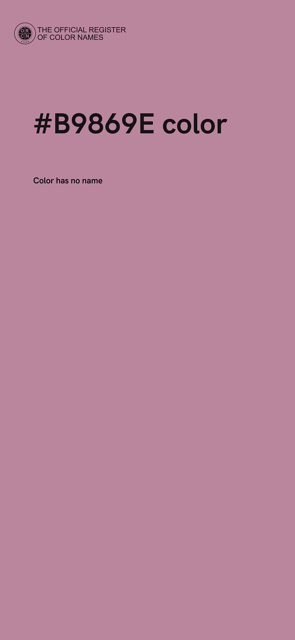 #B9869E color image