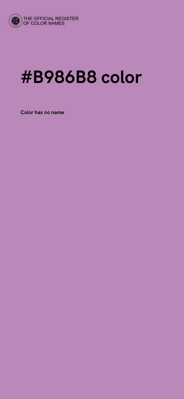 #B986B8 color image