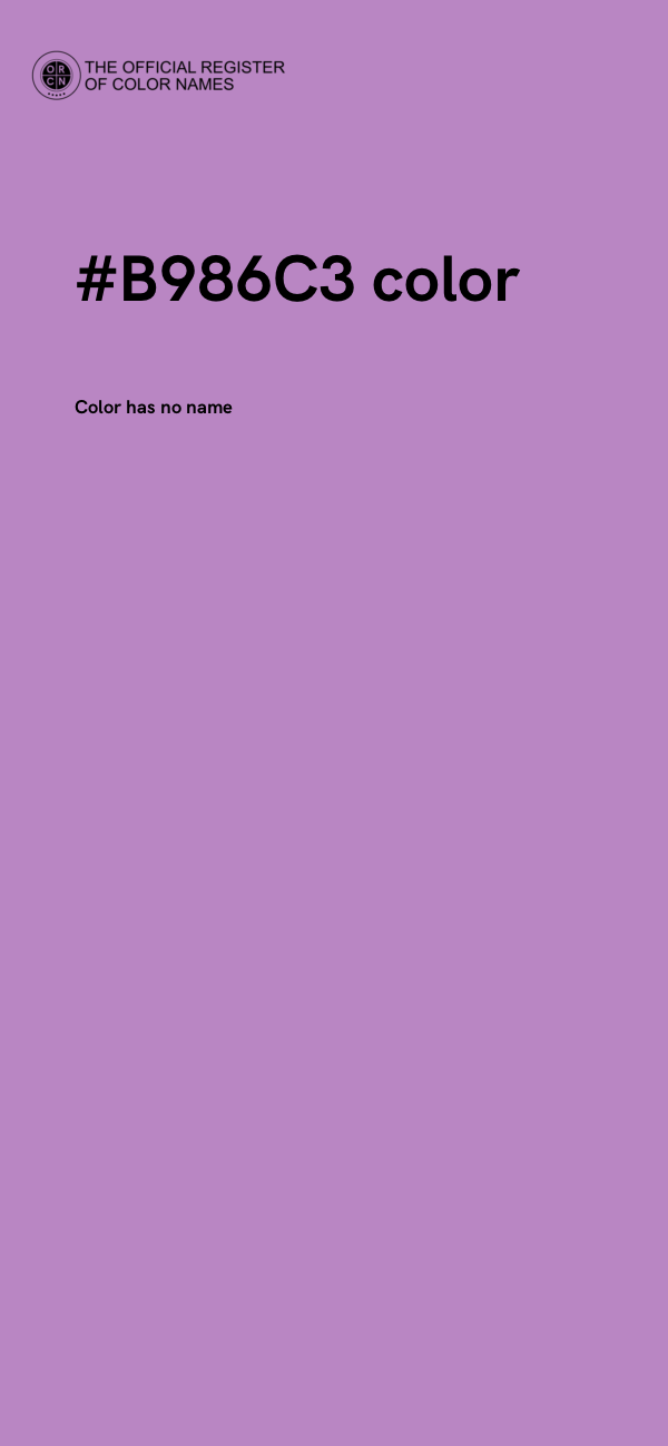 #B986C3 color image