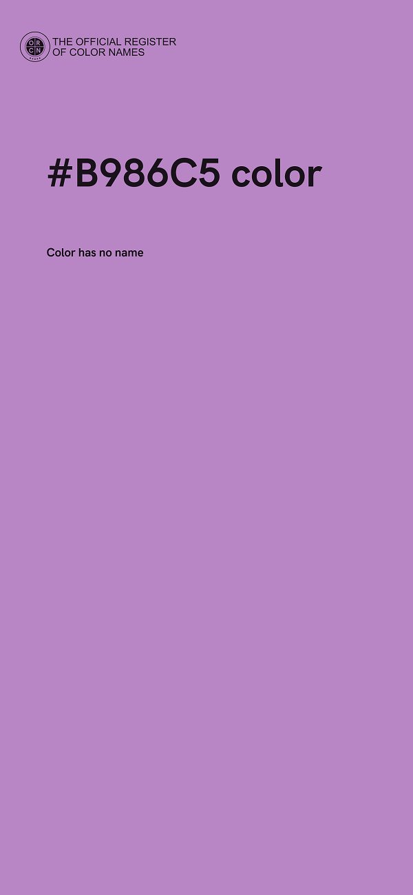 #B986C5 color image