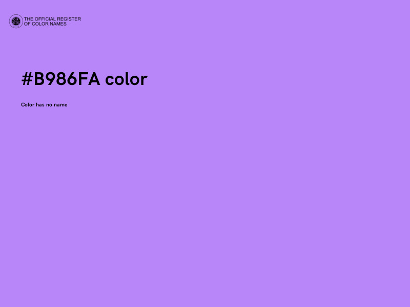 #B986FA color image