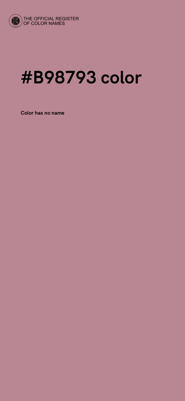 #B98793 color image