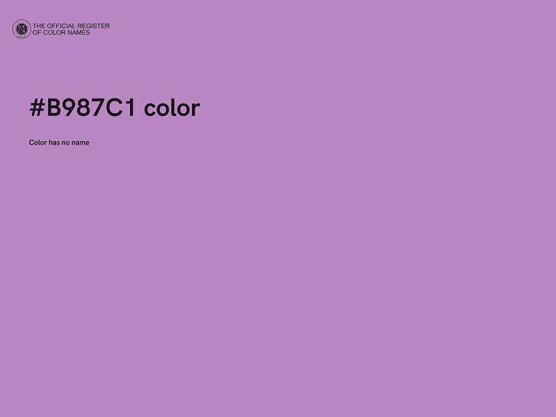 #B987C1 color image
