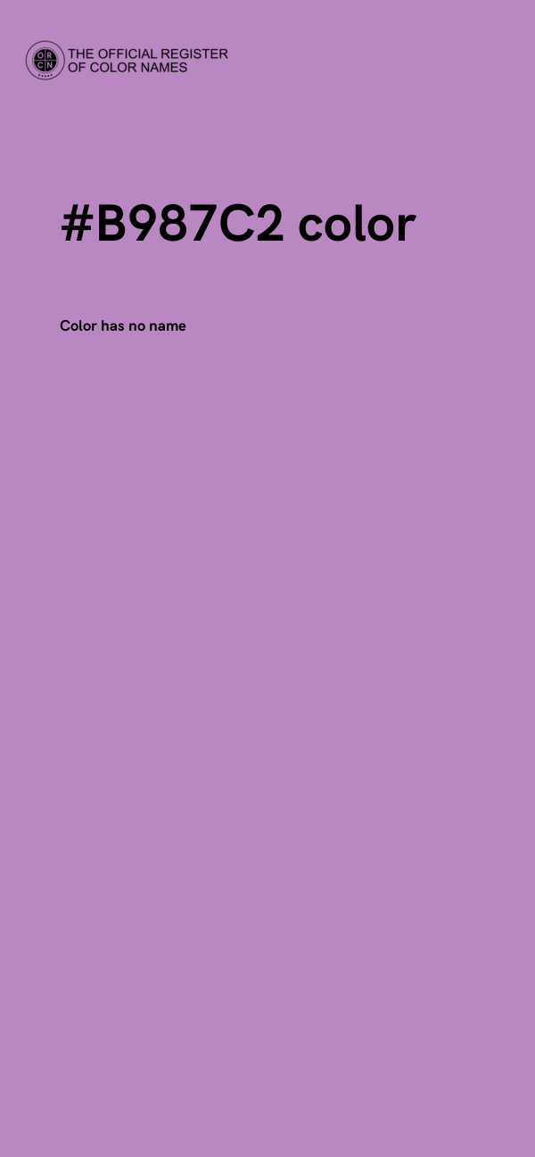 #B987C2 color image