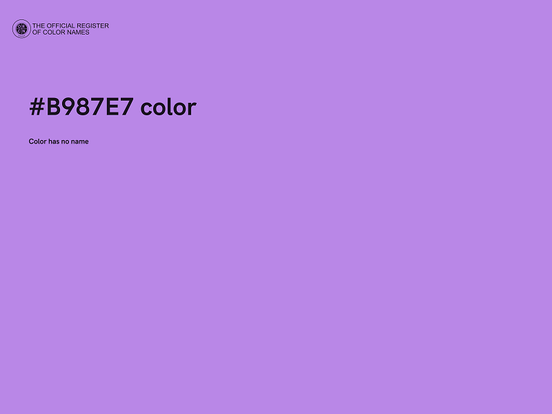 #B987E7 color image