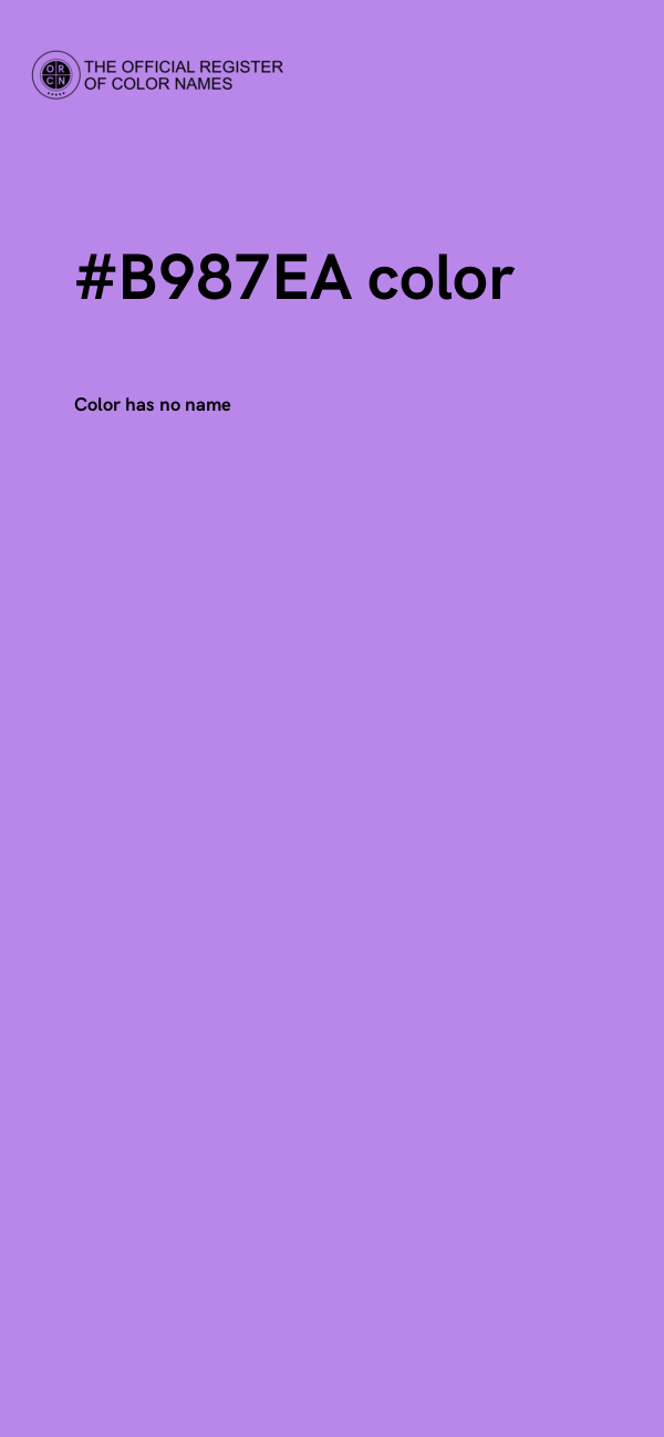 #B987EA color image