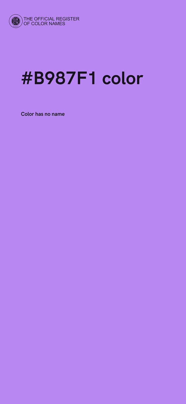 #B987F1 color image