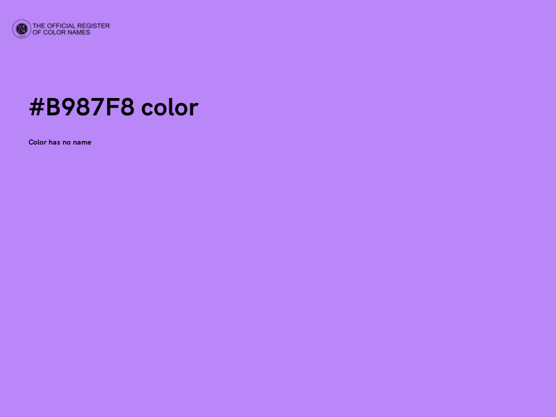 #B987F8 color image