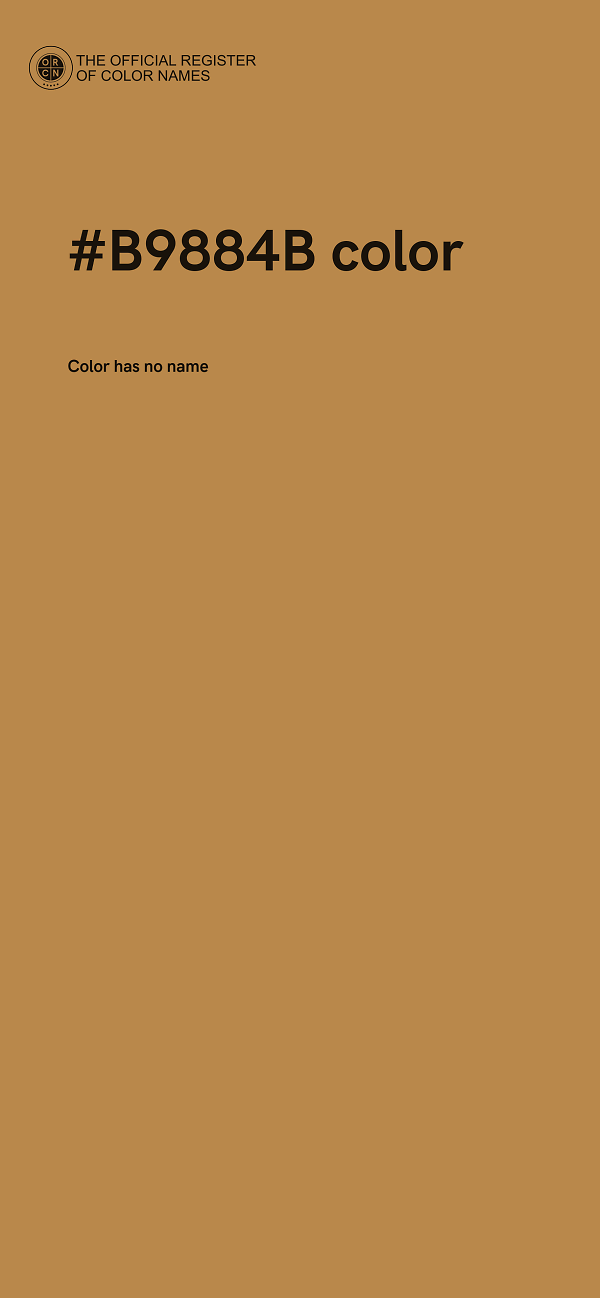 #B9884B color image