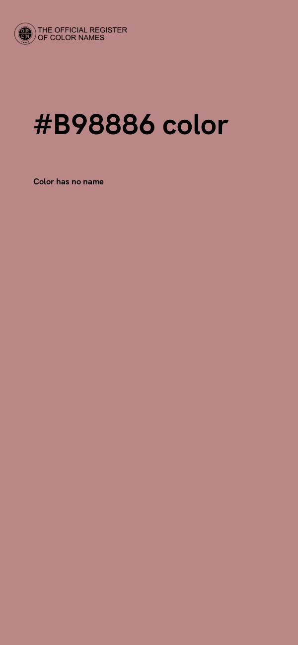 #B98886 color image