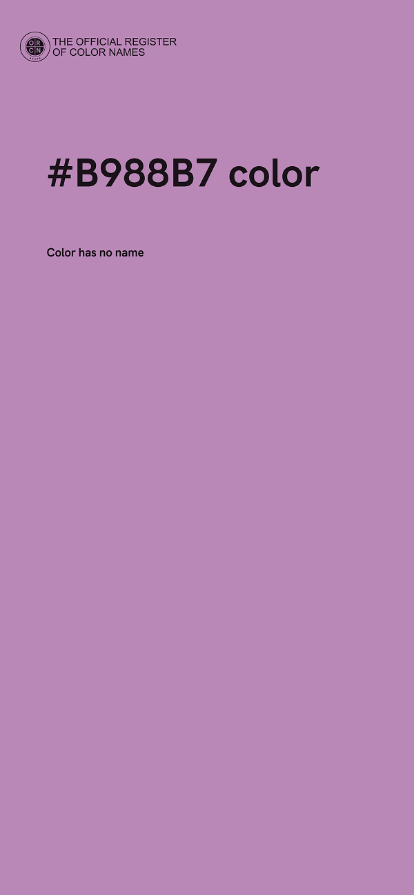 #B988B7 color image