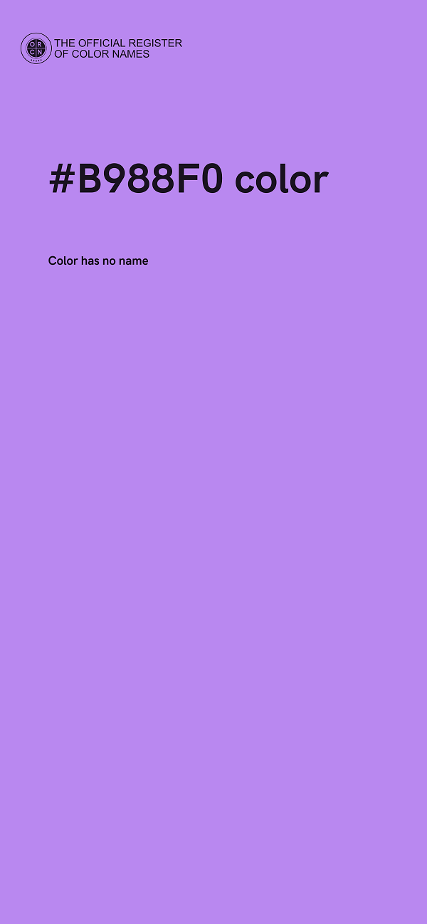 #B988F0 color image