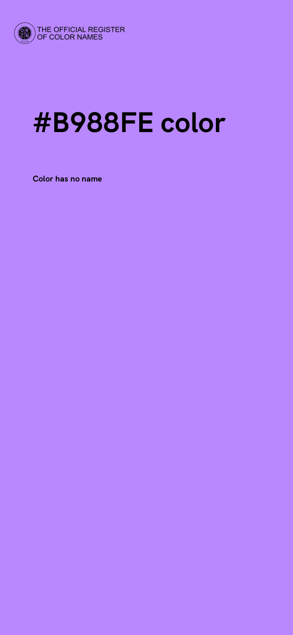 #B988FE color image