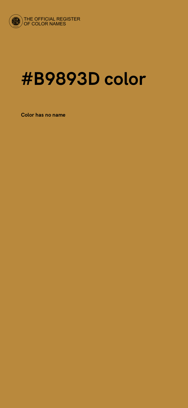 #B9893D color image