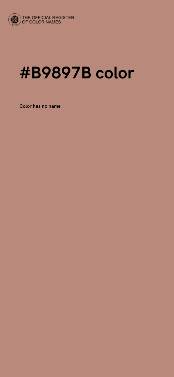 #B9897B color image