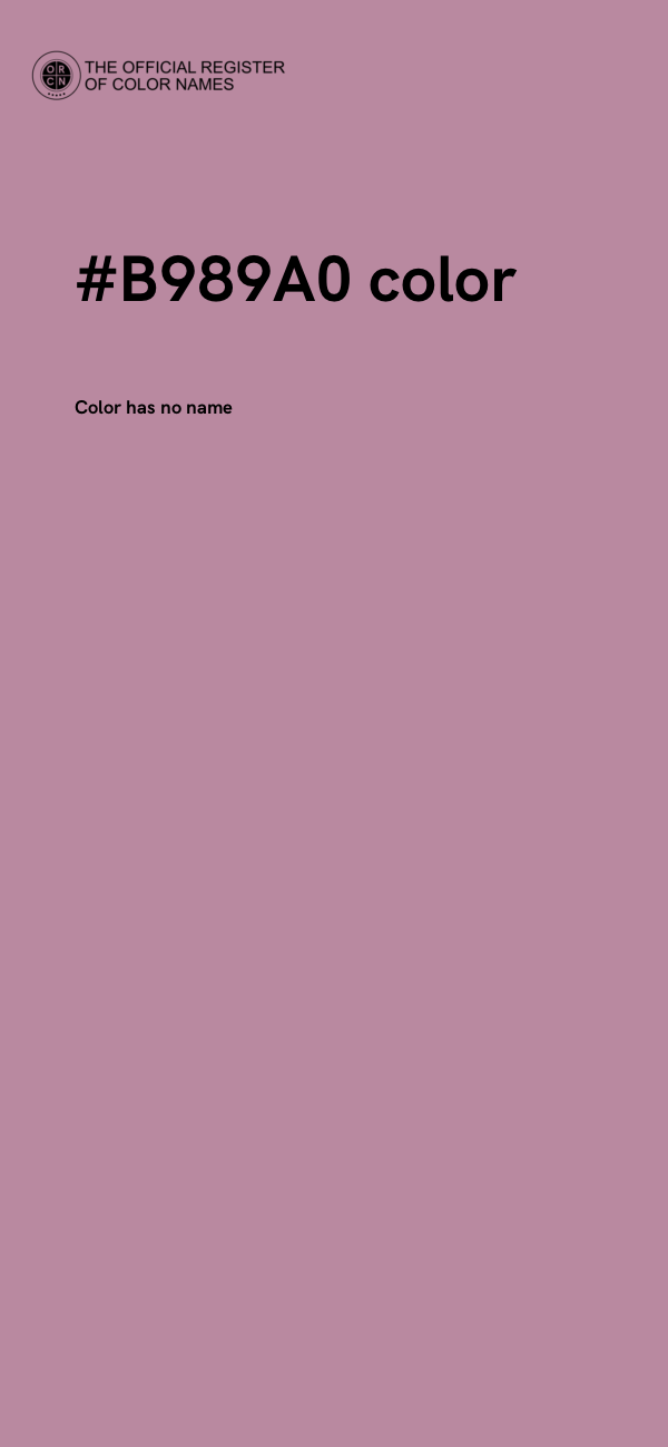 #B989A0 color image