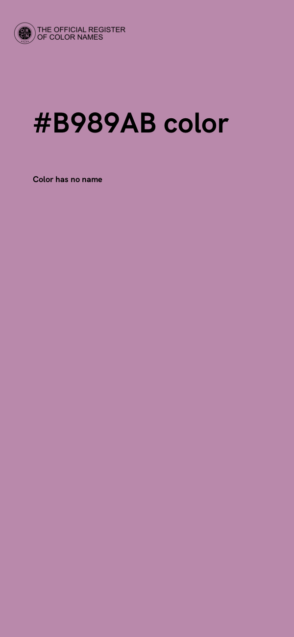 #B989AB color image