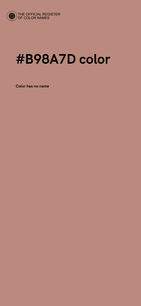 #B98A7D color image