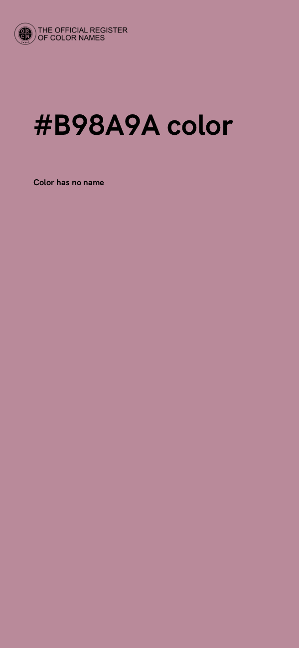 #B98A9A color image
