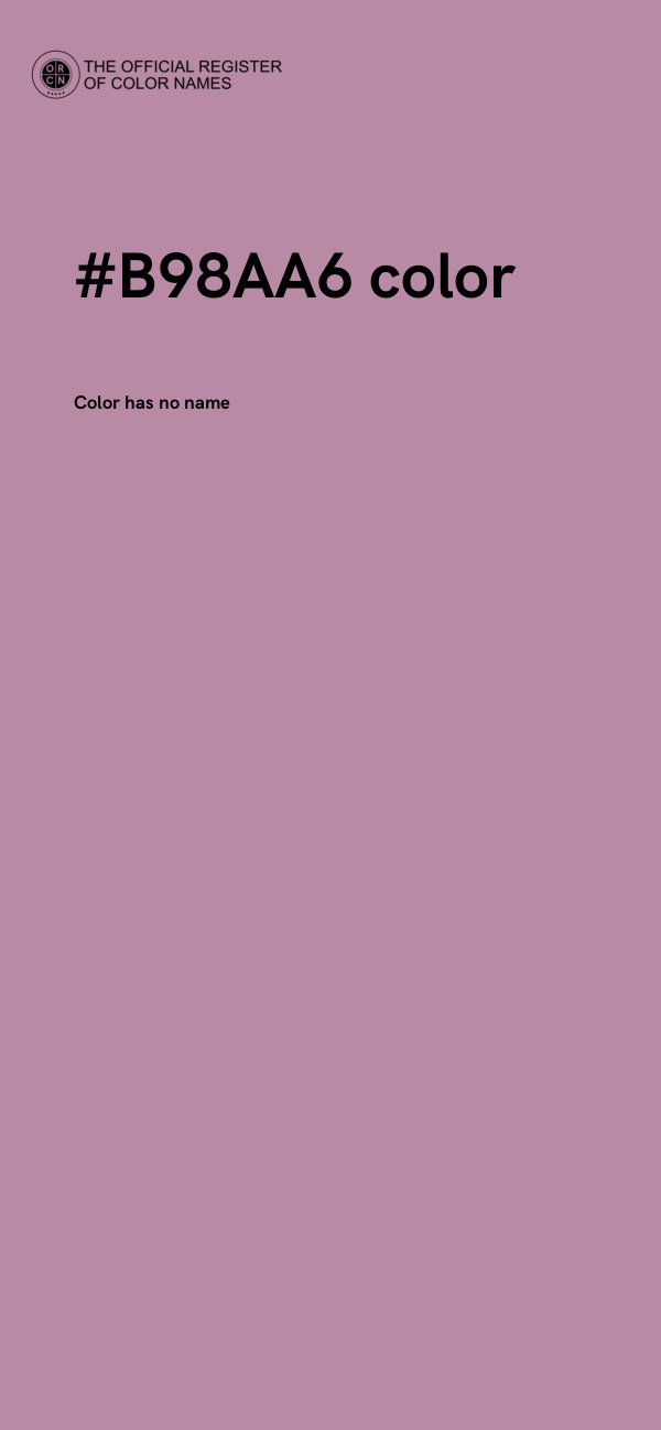 #B98AA6 color image