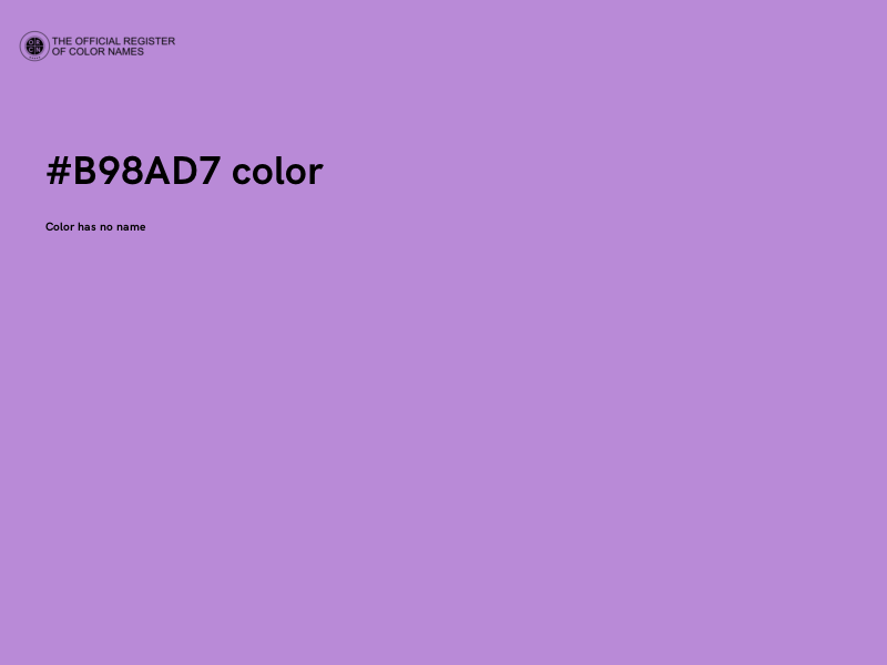 #B98AD7 color image