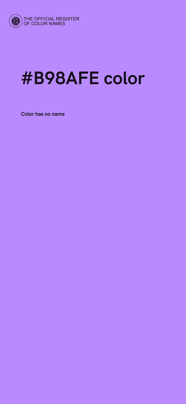 #B98AFE color image