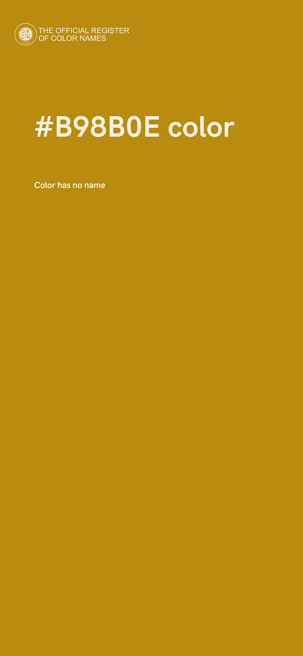 #B98B0E color image