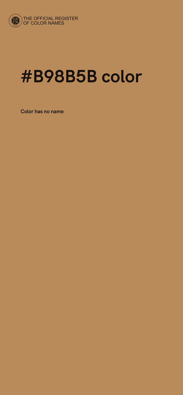 #B98B5B color image
