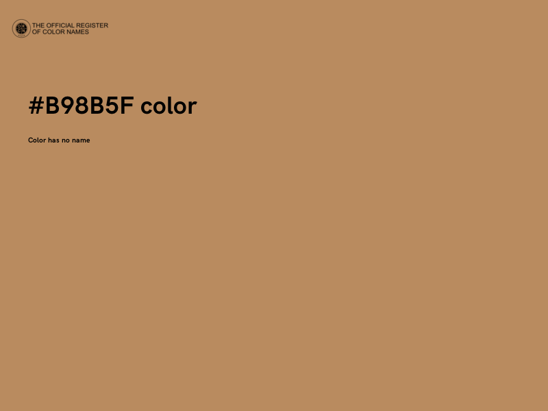 #B98B5F color image