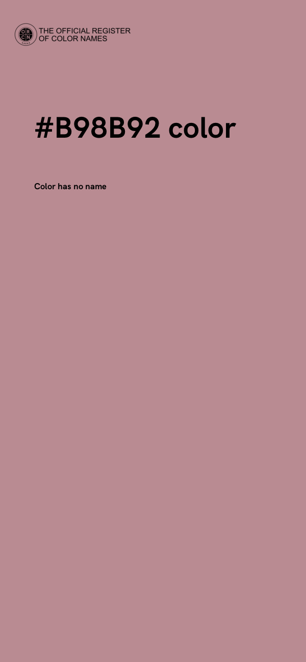 #B98B92 color image