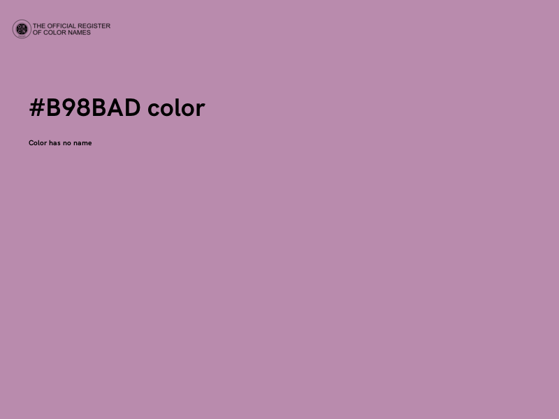 #B98BAD color image