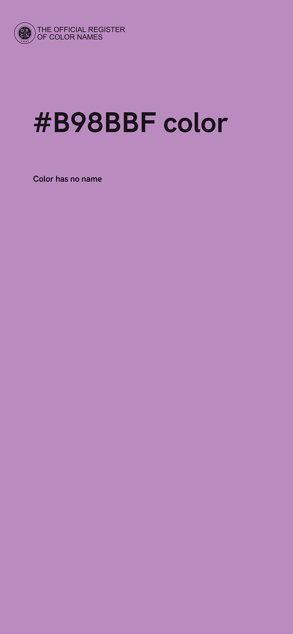 #B98BBF color image