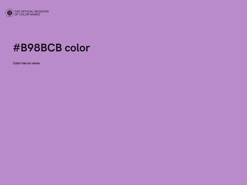 #B98BCB color image