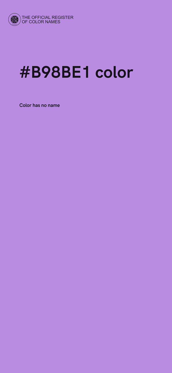 #B98BE1 color image