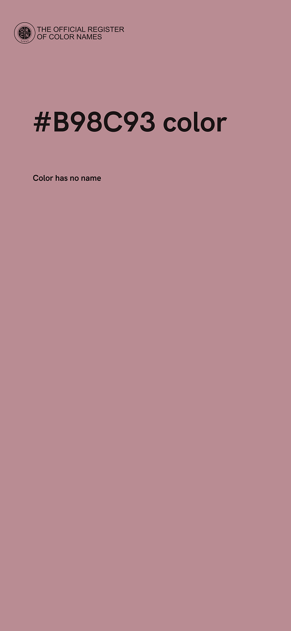 #B98C93 color image